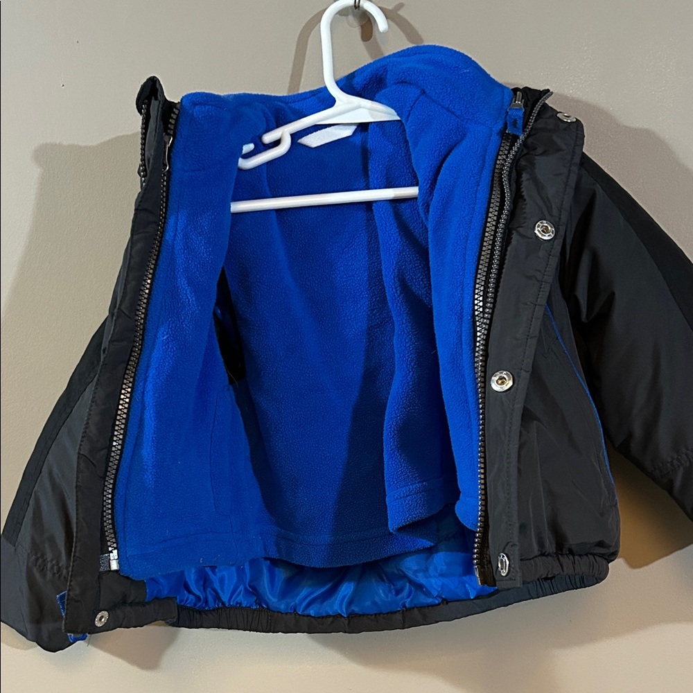 Nautica Kids Puffer Jacket in Black and Blue